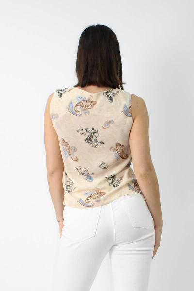 Блуза VLADOR 500612 бежевый - фото 3