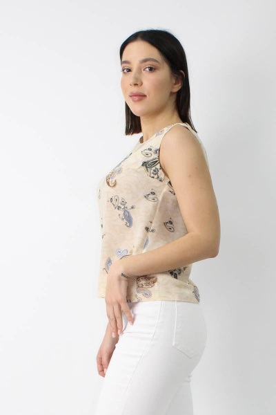 Блуза VLADOR 500612 бежевый - фото 2