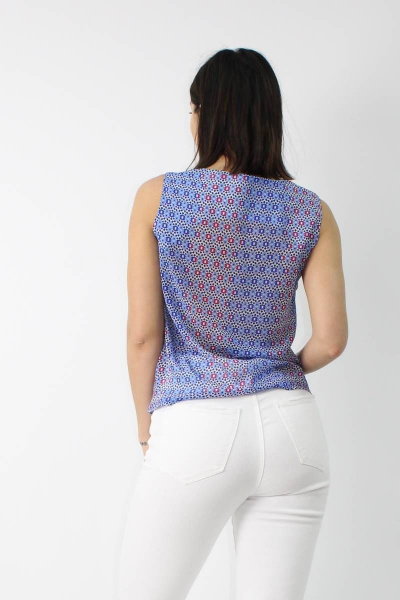 Блуза VLADOR 500612 синий1 - фото 3