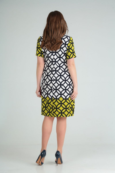 Платье Lady Line 468 желтый - фото 3