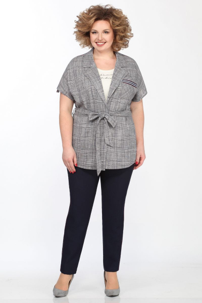 3-предметный комплект жакет, блуза и брюки из текстиля Matini 1.1407 - фото 1