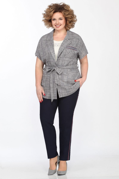 3-предметный комплект жакет, блуза и брюки из текстиля Matini 1.1407 - фото 2