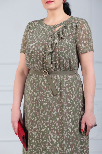 Платье MadameRita 5088 хаки - фото 3