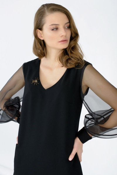 Платье нарядное круглогодичное из текстиля BURVIN 6587-81 - фото 2