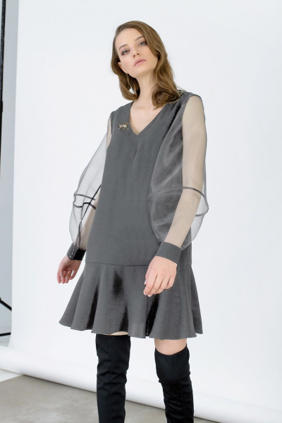 Платье нарядное круглогодичное из текстиля BURVIN 6587-81 1 - фото 1