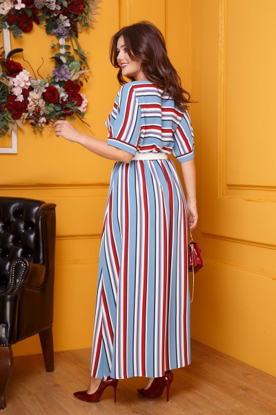 Платье Anastasia 421 голубой - фото 5