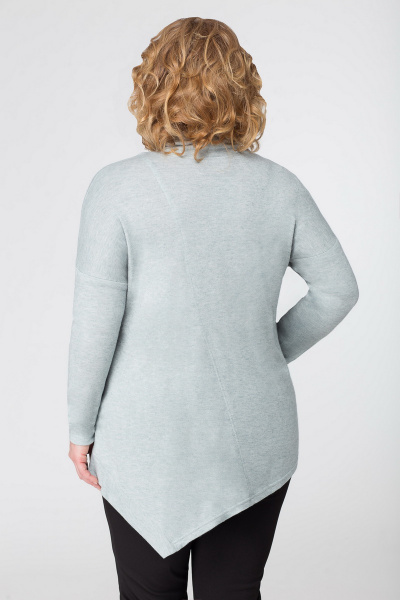 Туника из трикотажа и шерсти длиной 73 см с цельновыкроенным рукавом Медея и К 1897 мятный - фото 2