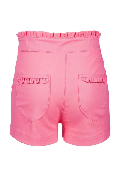 Летние хлопковые шорты с вышивкой и рюшами Bell Bimbo 161156 розовый - фото 2