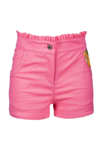 Летние хлопковые шорты с вышивкой и рюшами Bell Bimbo 161156 розовый - фото 1