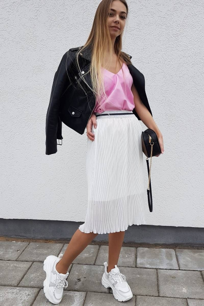 Юбка свободного силуэта на резинке для летнего образа Shymoda 220 - фото 1