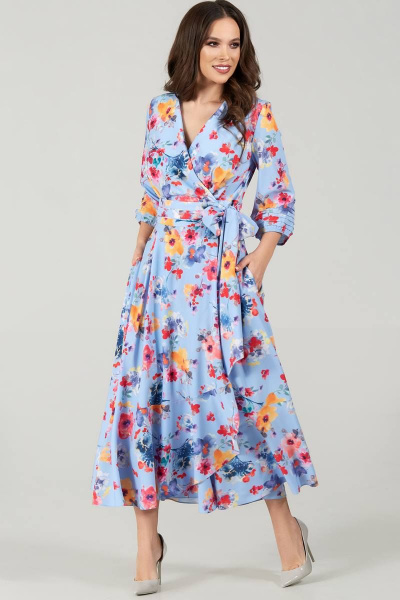 Платье Teffi Style L-1483 акварель - фото 1