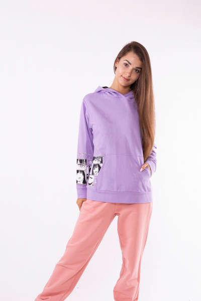 Джемпер 8 Марта 18212-3С5008Д40-146 фиолетовый - фото 1