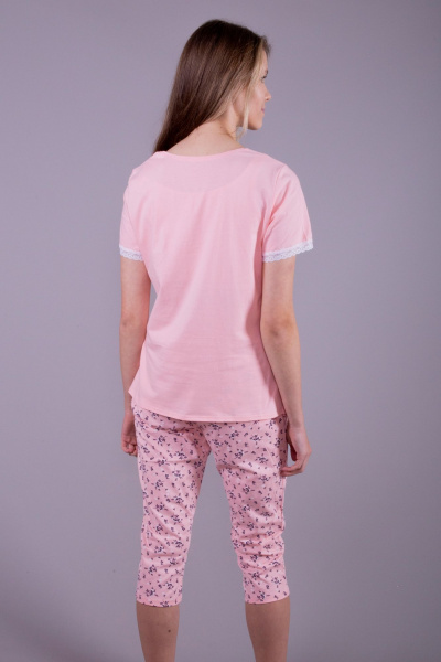 Капри и Майка для дома из хлопка и трикотажа 8 Марта 143400-3С623Д40-170,176 персик - фото 6