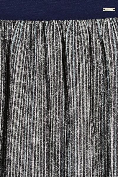 Юбка-клеш из трикотажа с люрексом и поясом Bell Bimbo 192110 мультиколор1 - фото 4