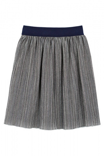 Юбка-клеш из трикотажа с люрексом и поясом Bell Bimbo 192110 мультиколор1 - фото 3