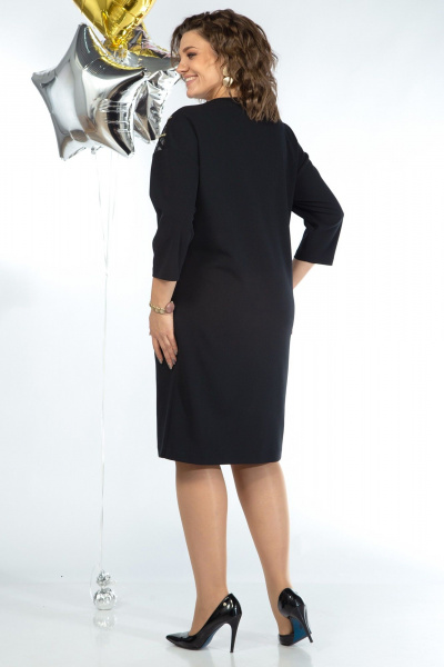 Платье свободного силуэта с тесьмой и сеткой Alani Collection 2046 - фото 6