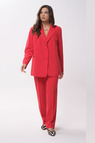 Брюки, жакет Панда 161921w красный - фото 2