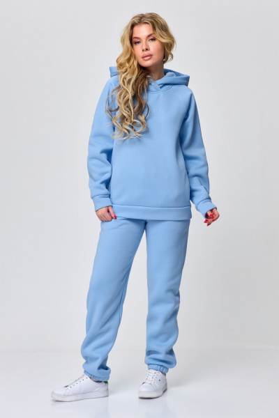 Демисезонный спортивный худи с капюшоном и вышивкой Abbi 4026 - фото 7