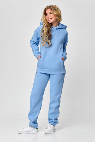 Демисезонный спортивный худи с капюшоном и вышивкой Abbi 4026 - фото 5