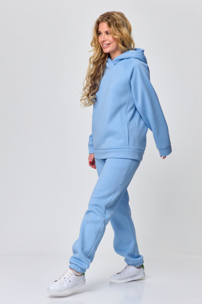 Демисезонный спортивный худи с капюшоном и вышивкой Abbi 4026 - фото 4