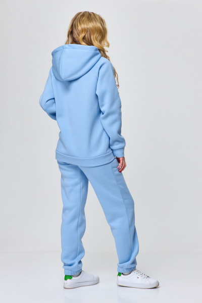 Демисезонный спортивный худи с капюшоном и вышивкой Abbi 4026 - фото 3