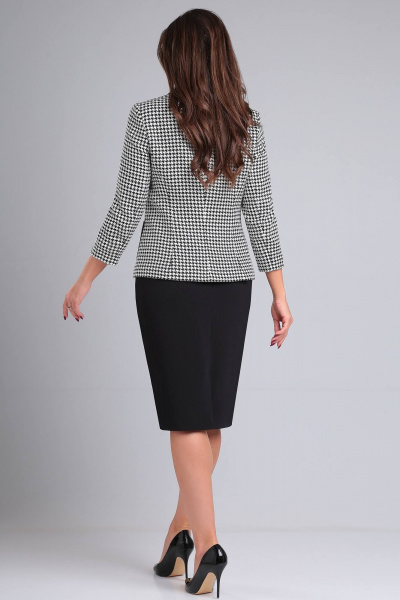 Жакет, юбка LeNata 20375 белый-в-лапку - фото 5