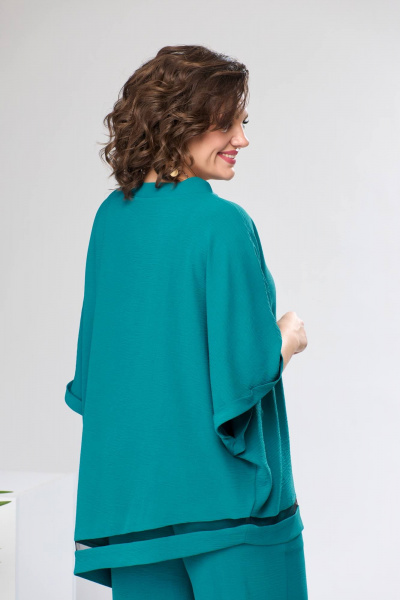 Блуза, брюки Romanovich Style 2-2430 изумрудный - фото 6