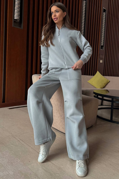 Комфортный костюм из трикотажа с кулисой и фиксаторами GO F3055/29-01.170-176 - фото 7