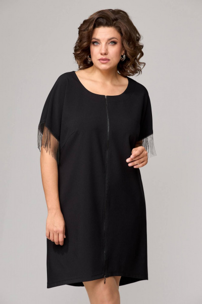 Платье прямого силуэта с рукавом 3/4 и кулисой Надин-Н 2128 - фото 3