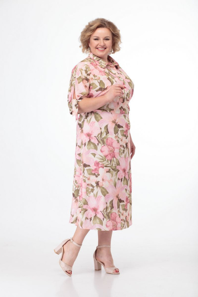 Платье Anelli 670 молочный - фото 5