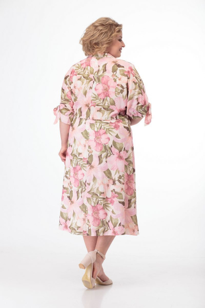 Платье Anelli 670 молочный - фото 3