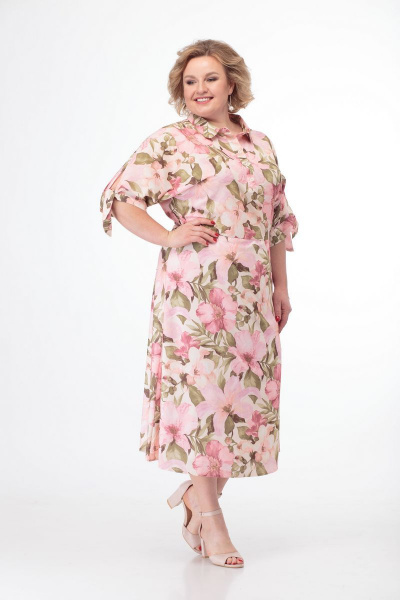 Платье Anelli 670 молочный - фото 1