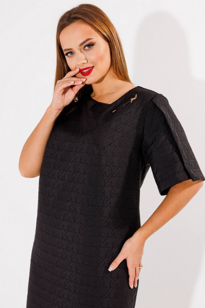 Классическое платье-футляр с асимметричным вырезом SOVA 11206-2 - фото 6