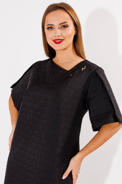 Классическое платье-футляр с асимметричным вырезом SOVA 11206-2 - фото 5