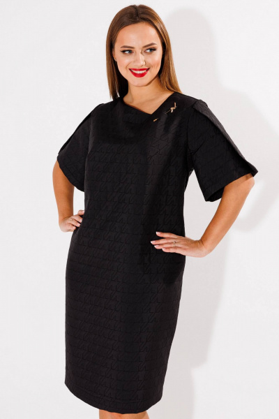 Классическое платье-футляр с асимметричным вырезом SOVA 11206-2 - фото 1