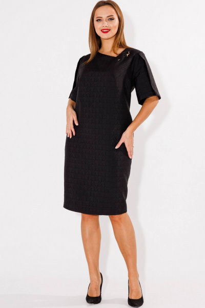 Классическое платье-футляр с асимметричным вырезом SOVA 11206-2 - фото 4