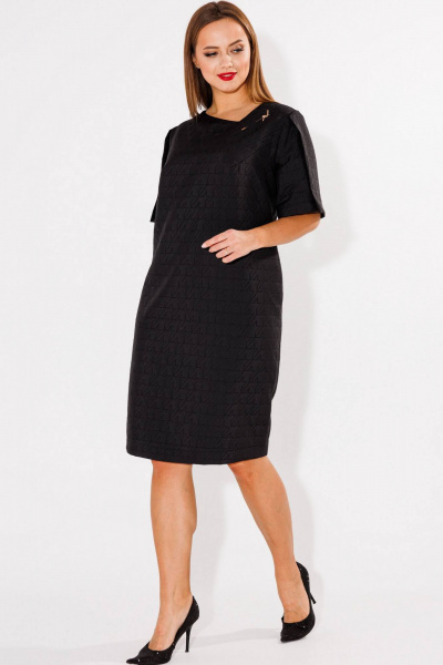 Классическое платье-футляр с асимметричным вырезом SOVA 11206-2 - фото 3