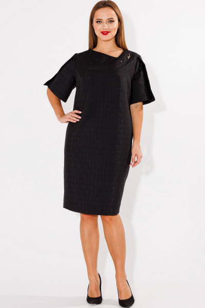 Классическое платье-футляр с асимметричным вырезом SOVA 11206-2 - фото 2