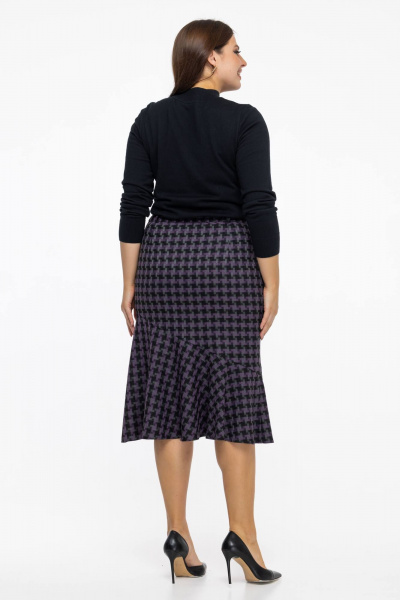 Оригинальная юбка с расширением и клиньями Avila 0817 фиолетовый1 - фото 9