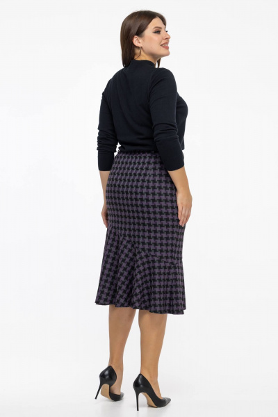 Оригинальная юбка с расширением и клиньями Avila 0817 фиолетовый1 - фото 2