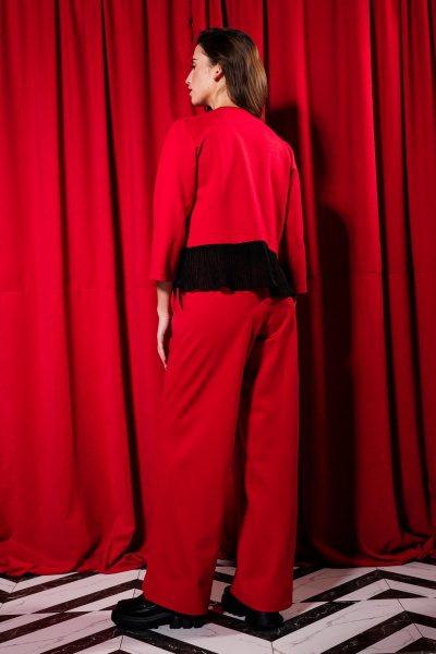 Блуза NikVa 399-4 алый - фото 3