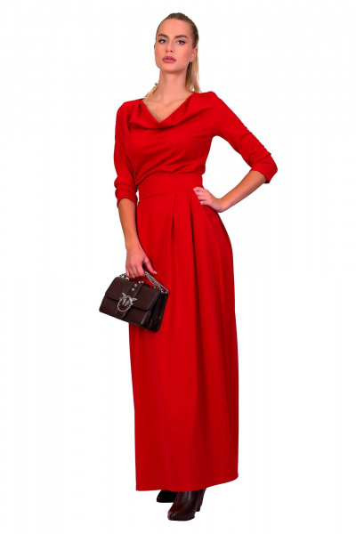 Юбка из трикотаж милано с классическим стилем F de F 2260 красный - фото 3