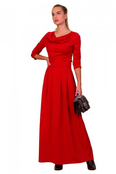 Юбка из трикотаж милано с классическим стилем F de F 2260 красный - фото 1