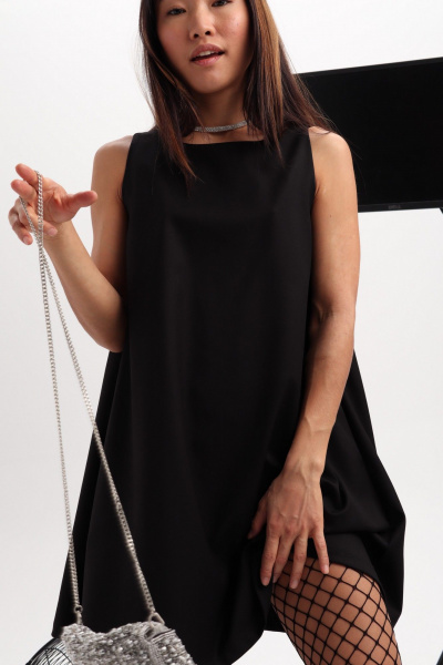 Платье короткое по переду с длинной расклешенной юбкой BURO 1138 - фото 3