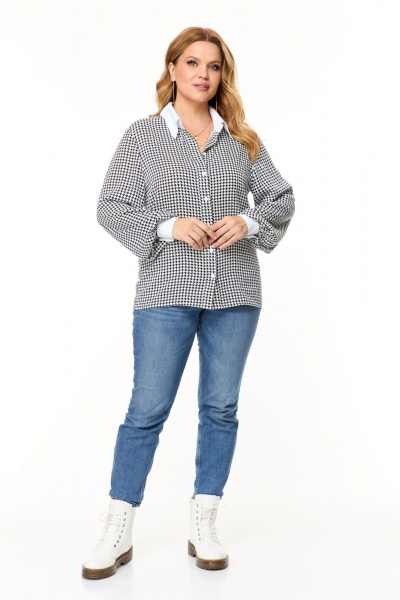 Рубашка Abbi 4024 гусиная_лапка - фото 5