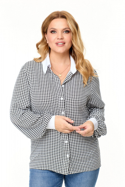 Рубашка Abbi 4024 гусиная_лапка - фото 4