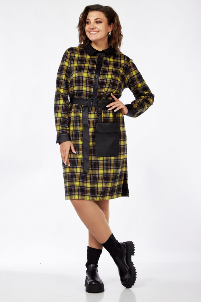 Платье Mubliz 115 черно-желтый - фото 8