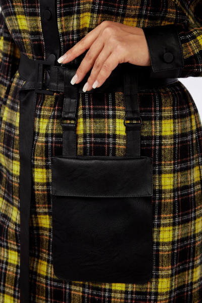 Платье Mubliz 115 черно-желтый - фото 4