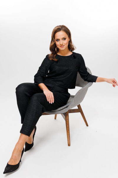 Блуза, брюки Mubliz 127 черный - фото 5