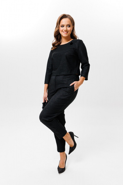 Блуза, брюки Mubliz 127 черный - фото 3